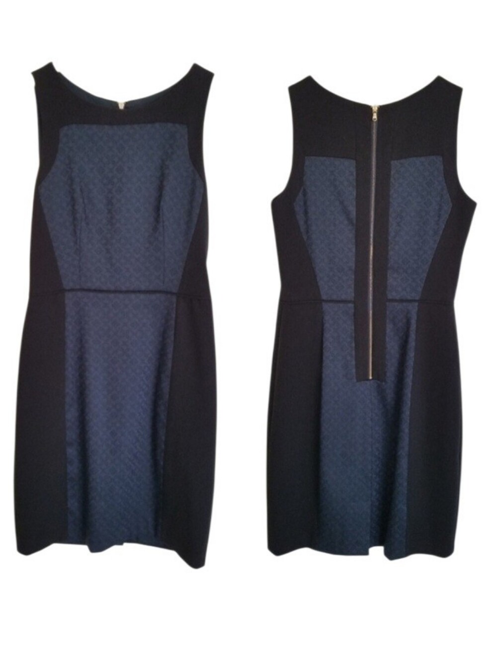 Club Monaco black and blue sheath dress 6